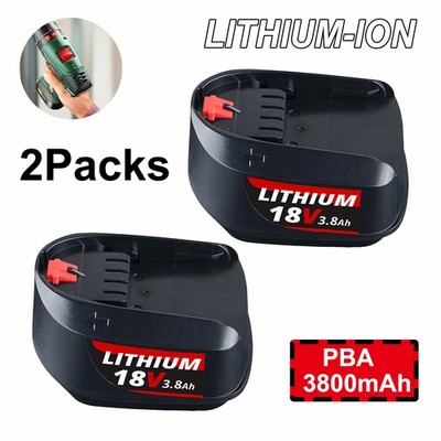 2X 18V Akku PBA Akku Li-Ion POWER für ALL ALLIANCE 3.8Ah Ersatzakkus