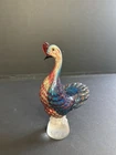 Vintage Murano Glass Pheasant Multicolored Bird - 9 in