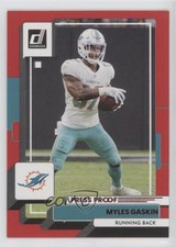 2022 Panini Donruss Press Proof Red Myles Gaskin #126 v1x