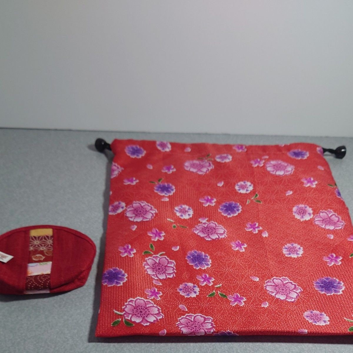 Japanese pattern pouch wallet drawstring bag ☆ Ac… - image 1