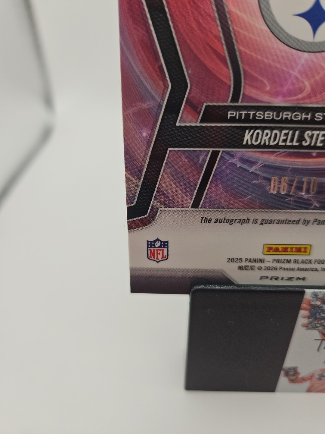 2025 Prizm Black | Kordell Stewart | Prizmatrix | GOLD SHIMMER AUTO 6/10 (AU) view 10