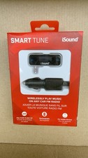 iSound Smart Tune FM Transmitter WIRELESSLY Play Music FM Radio Via AUX 3.5mm