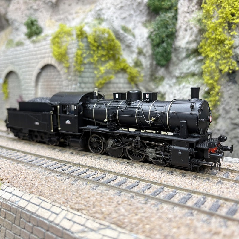 Locomotive à vapeur 2-040-D-65 JOUEF HJ Calais noire SNCF Ep III pour modélisme ferroviaire HO