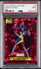 2024 TOPPS CHROME MARVEL SAPPHIRE ED RED #45 KAMALA KHAN 1/5 PSA 9