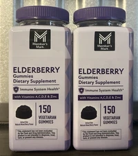 Elderberry Sambucus Immune Gummies Vitamins A,C,D,E & Zinc 300 Count Exp 9/2026