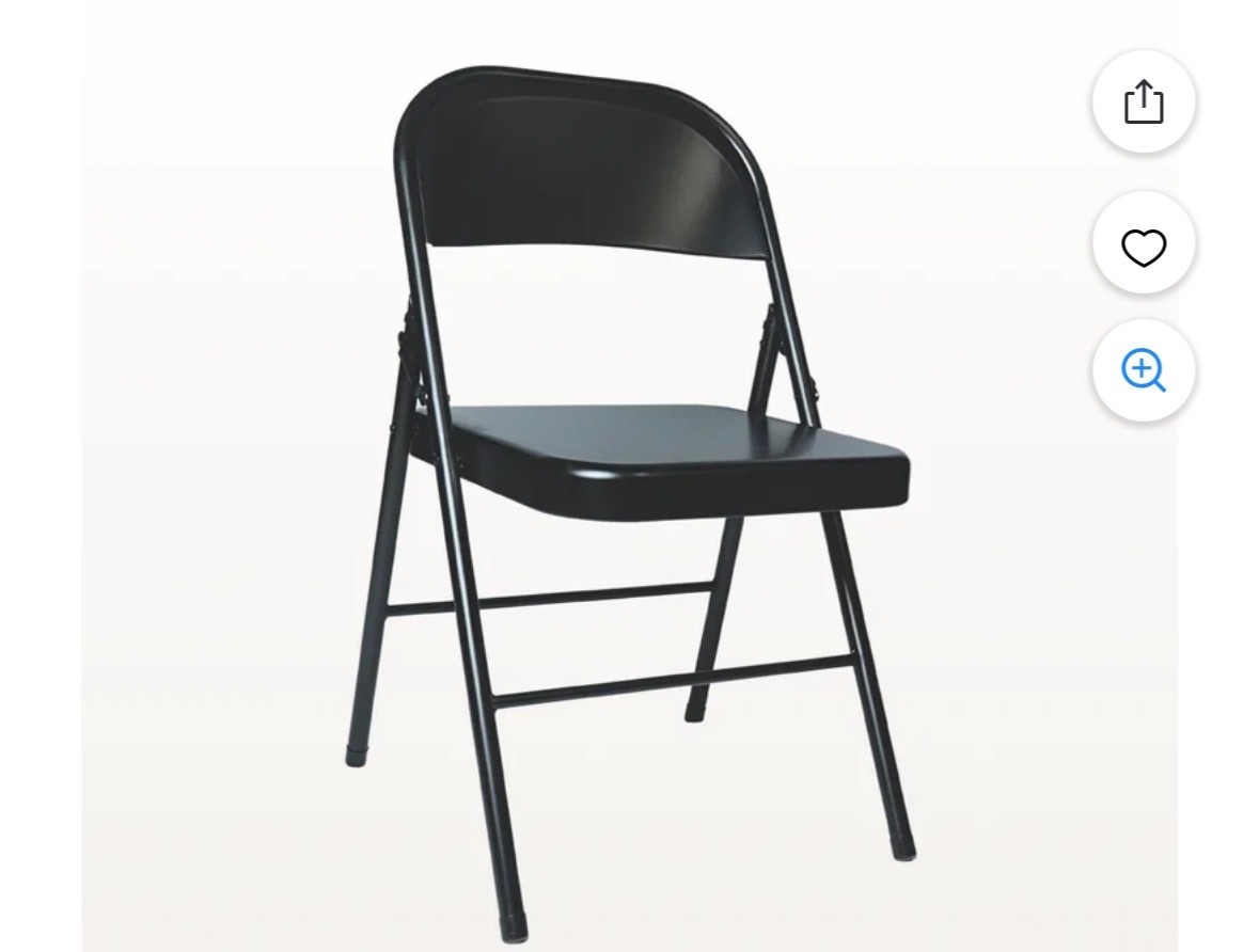 Costway HW58552 Padded Seat Folding Chairs - 4 Pack