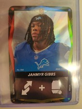 2025 NFL UNO Elite Jahmyr Gibbs WILD CARD Foil Flux Lions Holo SSP Rare 4-color 