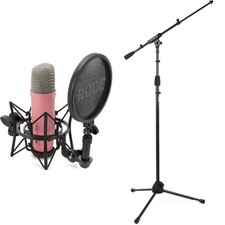 Rode NT1 Signature Series Condenser Microphone with Stand - Pink
