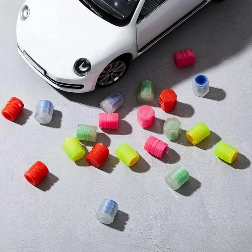 20 Pcs Glow in the Dark Tire Valve Caps Fluorescent Stem Car Universal Air Cap A - Picture 8 of 8
