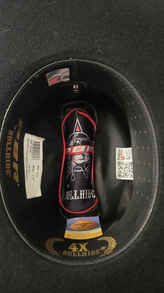 Bullhide PBR Rattle Your Hocks 4X Cowboy Hat - Image 4 of 4