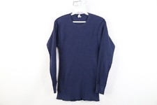 Vtg 70s Streetwear Mens Medium Blank Thermal Waffle Knit Long Sleeve T-Shirt USA