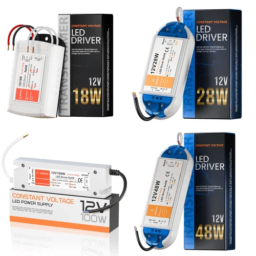 12V LED Driver Power Supply Transformer 18W-100W 240V- DC 12V for led Lights PSU