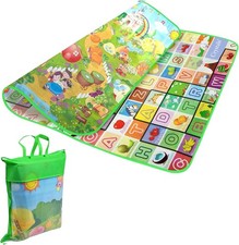 200x180CM Soft Foam Double Sided Kids Play Crawl Mat Educational Picnic Carpet