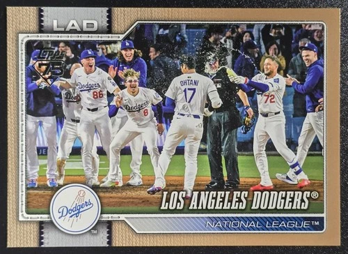 2026 Topps Gold #256 (Shohei Ohtani) Los Angeles Dodgers Team Card - 771/2026