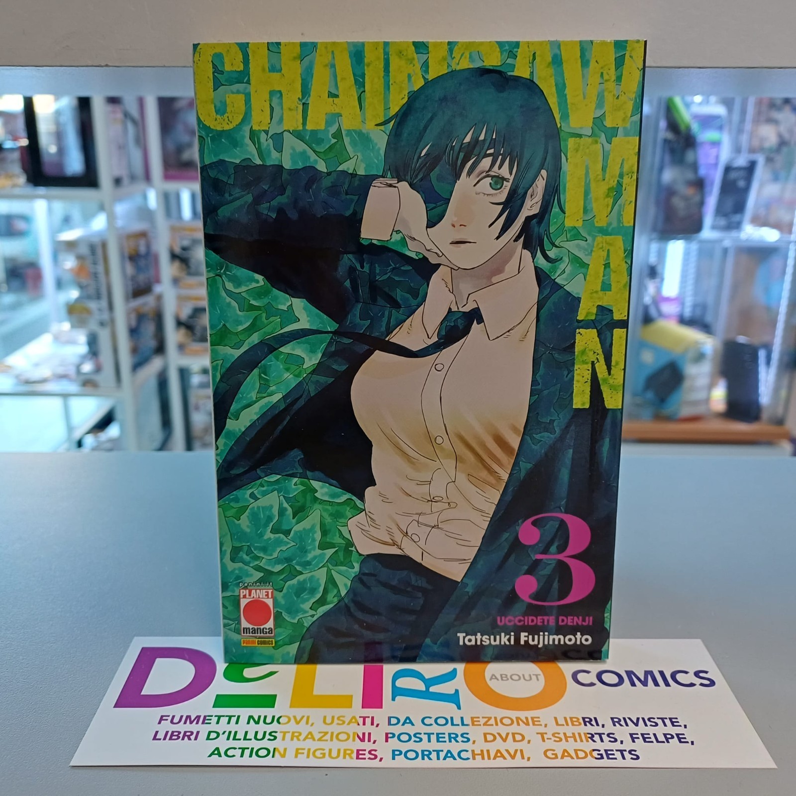 CHAINSAW MAN N.3 (SECONDA RISTAMPA) TATSUKI FUJIMOTO Ed.PLANET MANGA SCONTO 5%