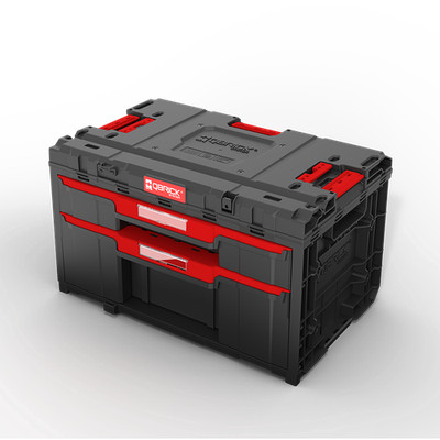 QBRICK System ONE Schublade 2 plus Werkzeugkasten 2.0 hohe Schublade 2 lange Fächer