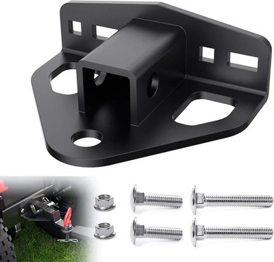 Zero Turn Lawn Mower Hitch with 1 1/4 Hitch Receiver，6Mm Thicker Heavy Duty Stee