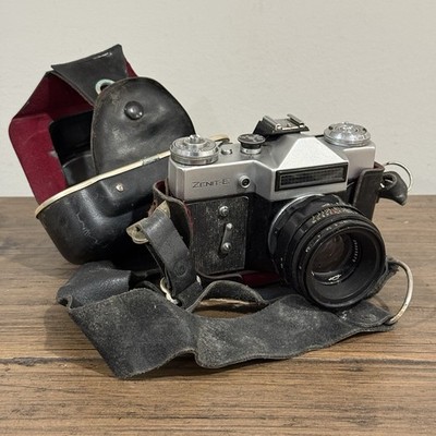 Zenit-E 35mm SLR Camera Helios 44-2 58mm f2 Lens Tested Working