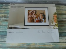 Aura Aspen 12" Digital Picture Frame, Ink with Paper Mat, Model: AF210-MBLK