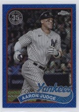 2024 Series 2 1989 Topps Chrome Silver Pack Mojo Blue Refractor Aaron Judge qw7