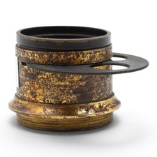 Vintage Brass Large Format SLR Lens, Unknown Focal Length