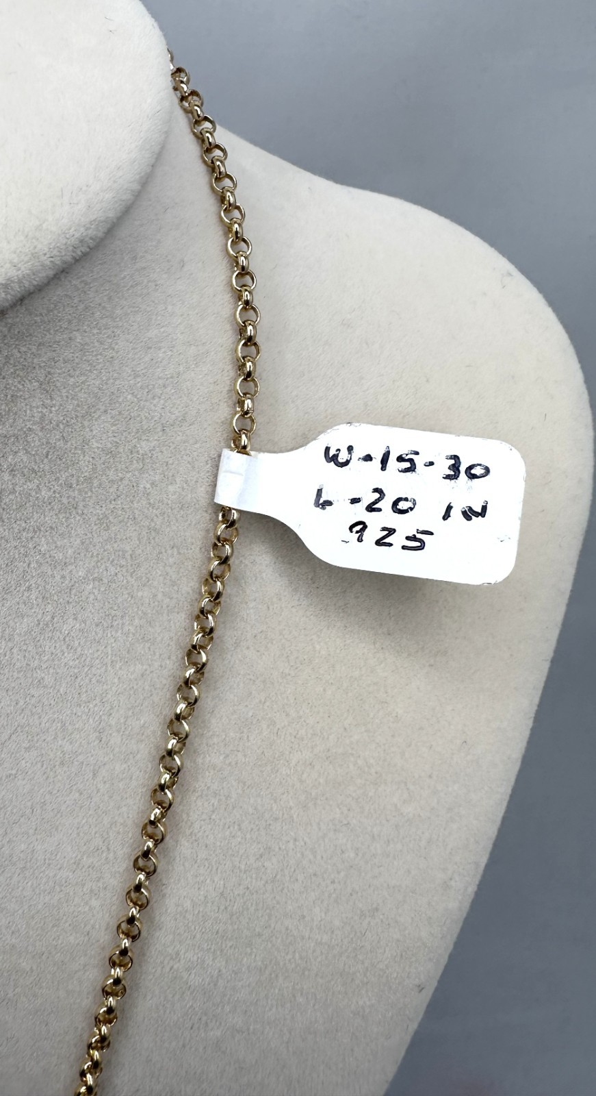 Solid 925 Sterling Silver Two-Tone Silver & Gold … - image 5