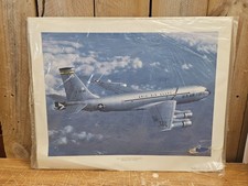 KC 135 Stratotanker Boeing KC 135-E Vintage Power Graphics NOS 20  x16  Rare HTF 