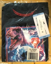 Universal Studios, E.T., Jurassic Park, Back To Future, Jaws Shirt-Size 6/7 NEW