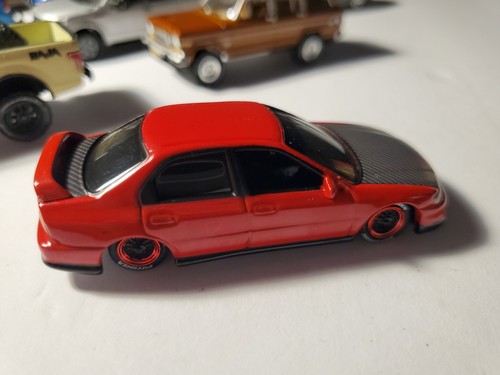JOHNNY LIGHTNING 1995 HONDA ACCORD Import Heat SEDAN RED 1 Of 3000 loose Premium - Picture 3 of 7