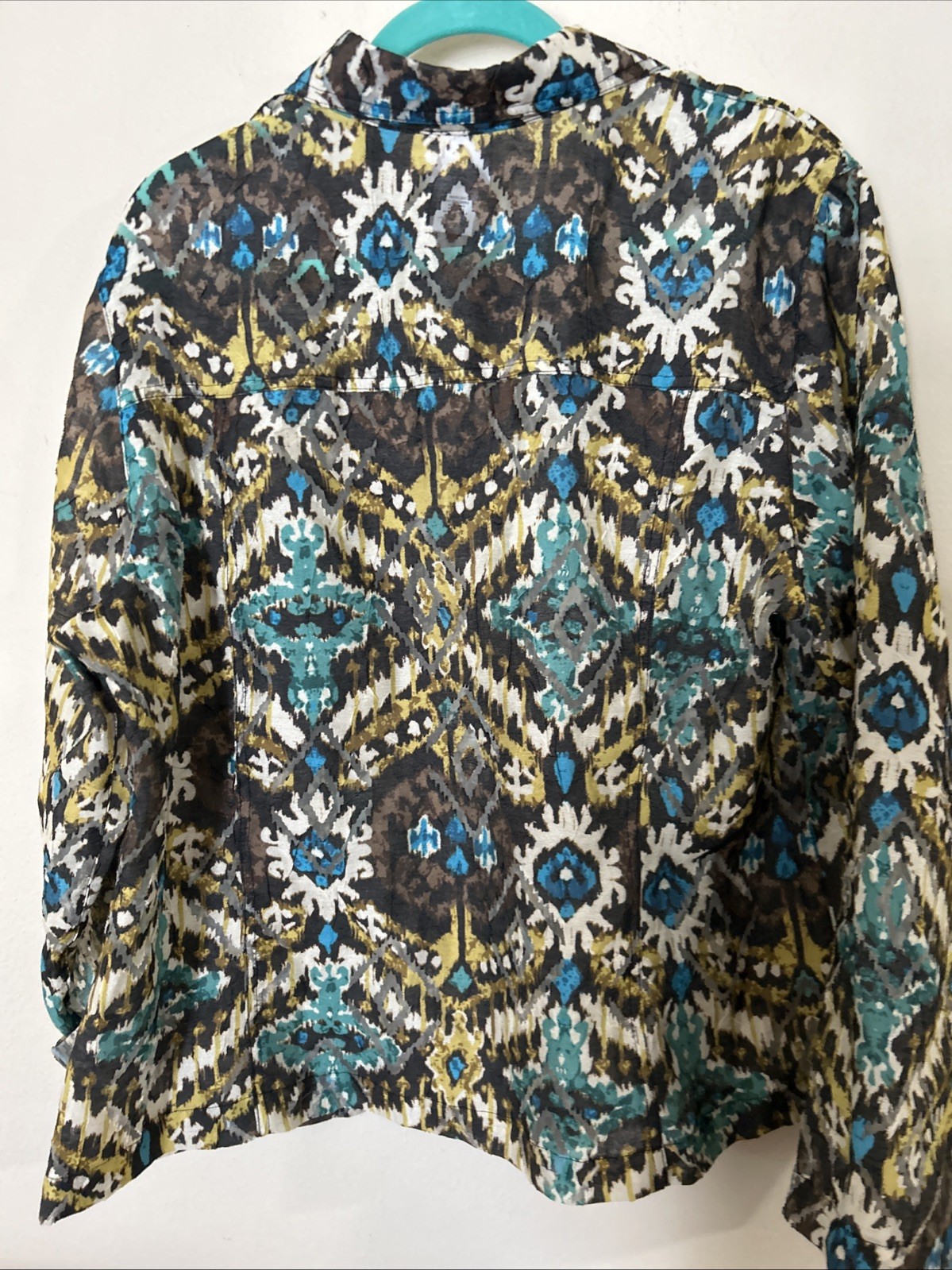 Ruby Rd. Lightweight Jacket Multicolor Geometric … - image 4