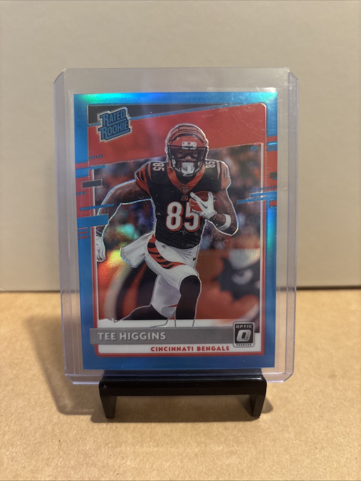 2020 Panini Donruss Optic - Rated Rookies Tee Higgins #160 Aqua Prizm /299 (RC)