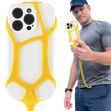 Pulpo Safety Cell Phone Lanyard Yellow Fits Smartphones 6.1" to 6.8 - Ant