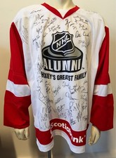 NHL Hockey Legends Multi Signed Red & White Jersey JSA LOA Red Kelly Ted Lindsay
