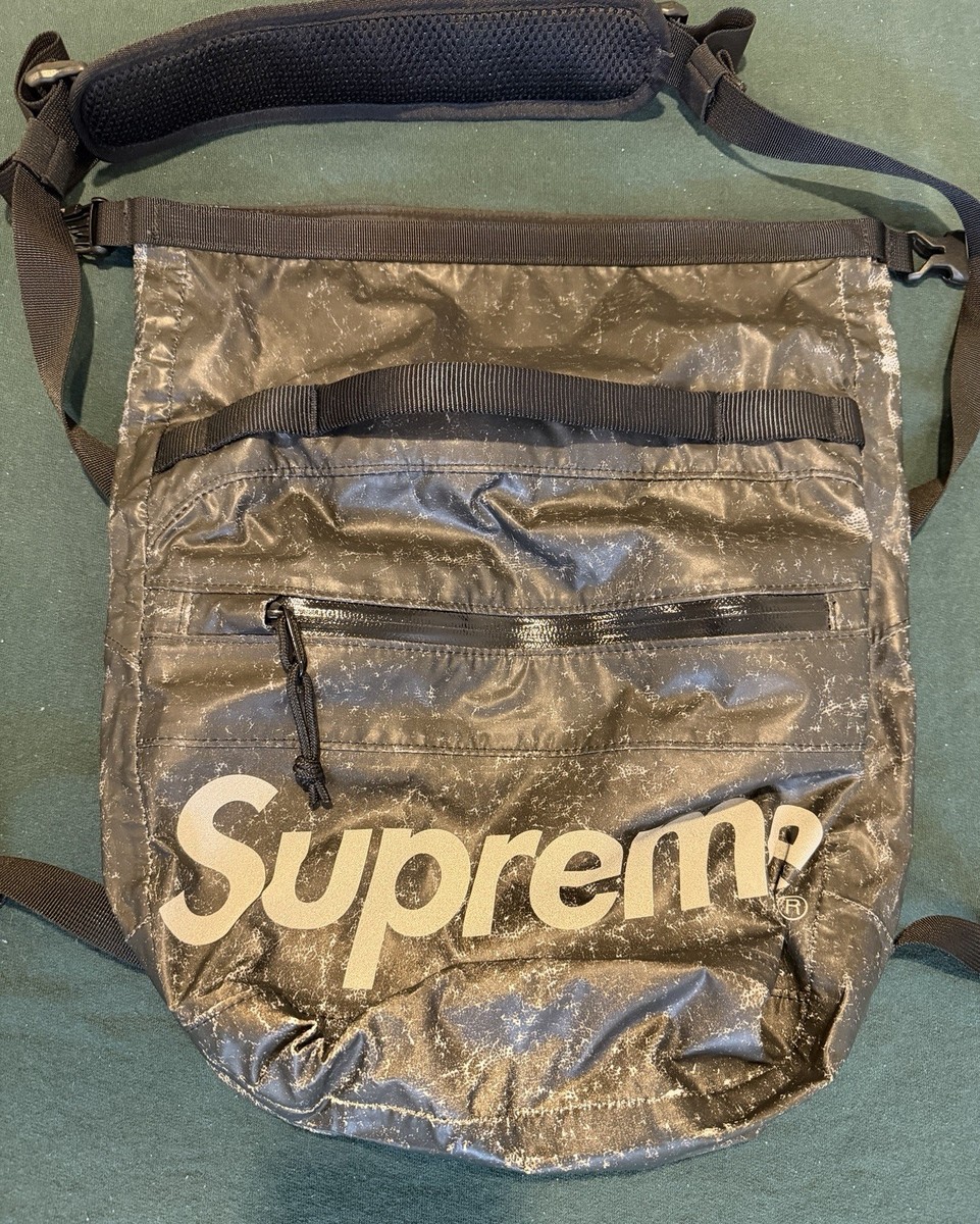 Supreme Waterproof Reflective Speckled Shoulder Bag Black FW20 | eBay