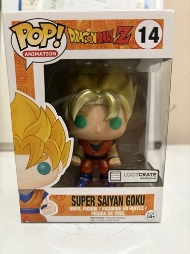 Funko Pop! Vinyl: Dragon Ball Z Goku Super Saiyan Metallic Loot Crate Exclusive