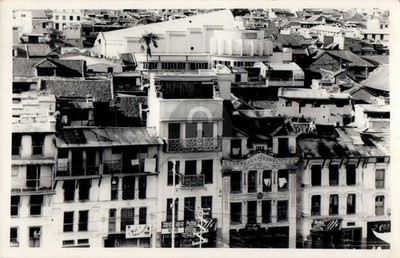 Kathmandu Nepal Building Window View c1940's RPPC Photo Postcard COPY