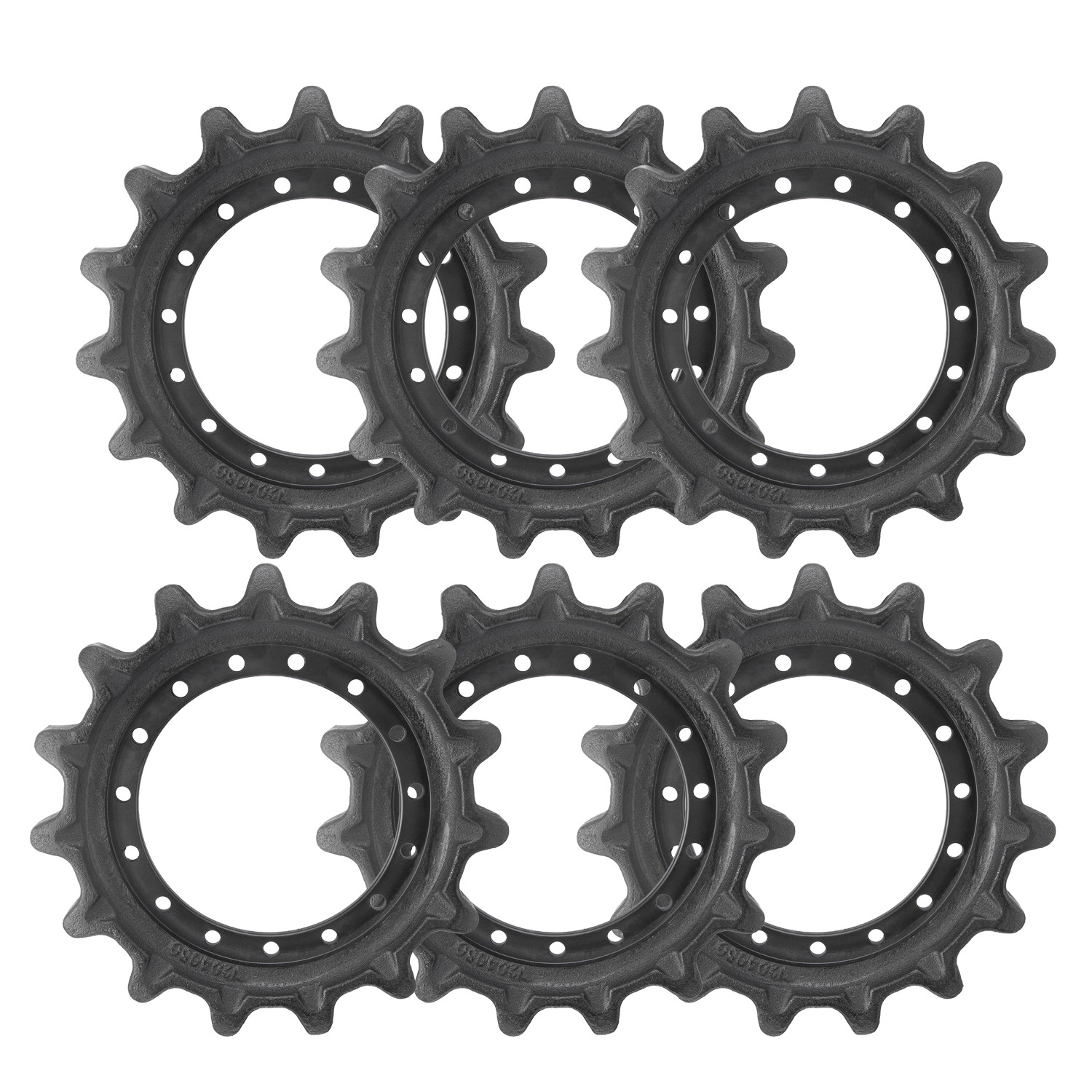 6PCS Bobcat T450 T550 T590 T595 & Gehl RT165 Drive Sprocket Part No. 7204050 ,