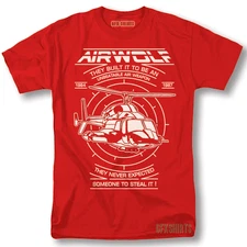 Airwolf Shirt TV Show Classic Retro Vintage Graphic Design T-Shirt