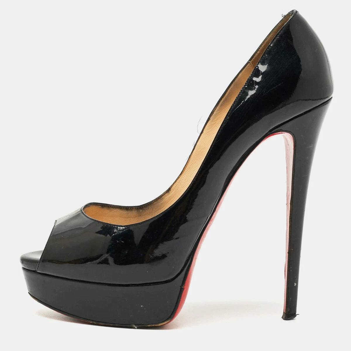 Preços baixos em Bomba Christian Louboutin Lady Peep Salto Alto