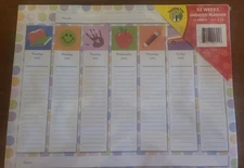 Weekly Undated 8.5x11 Planner Tear Away Sheet 52 Sheet / New