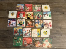 Vintage Christmas 7” Vinyl Collection 45s + 78s (Chipmunk Song 1st Release) 50s 