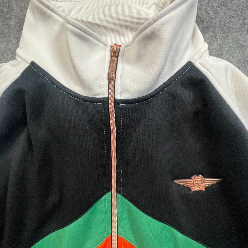 Rocawear Track Jacket Size 3XL Biggie Style Multicolor Stripes Hip Hop VTG Y2K - Image 3 of 4