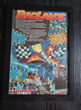 BADLANDS SPECTRUM  FRAMED MAGAZINE ADVERT GAME POSTER  8X11" 