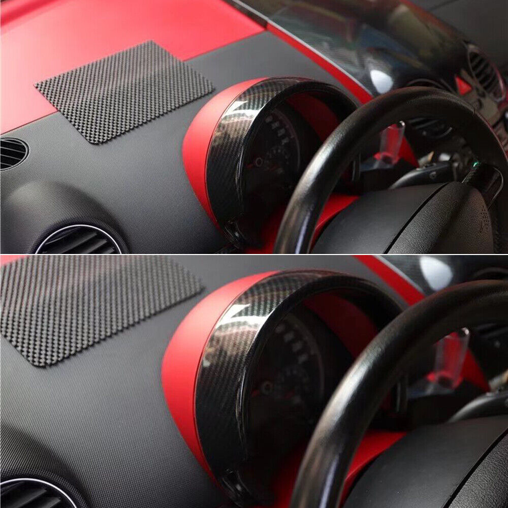 ABS Carbon Fiber Dashboard Meter Panel Cover Trim 1pcs For VW Beetle