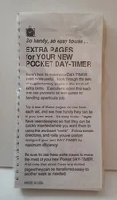 Day-Timer Organizer-Assortment Extra Pages-Spiral Pocket Size Planner Refill 