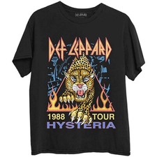 Image of Def Leppard Hysteria '88 Official Licensed Unisex T-shirt Black