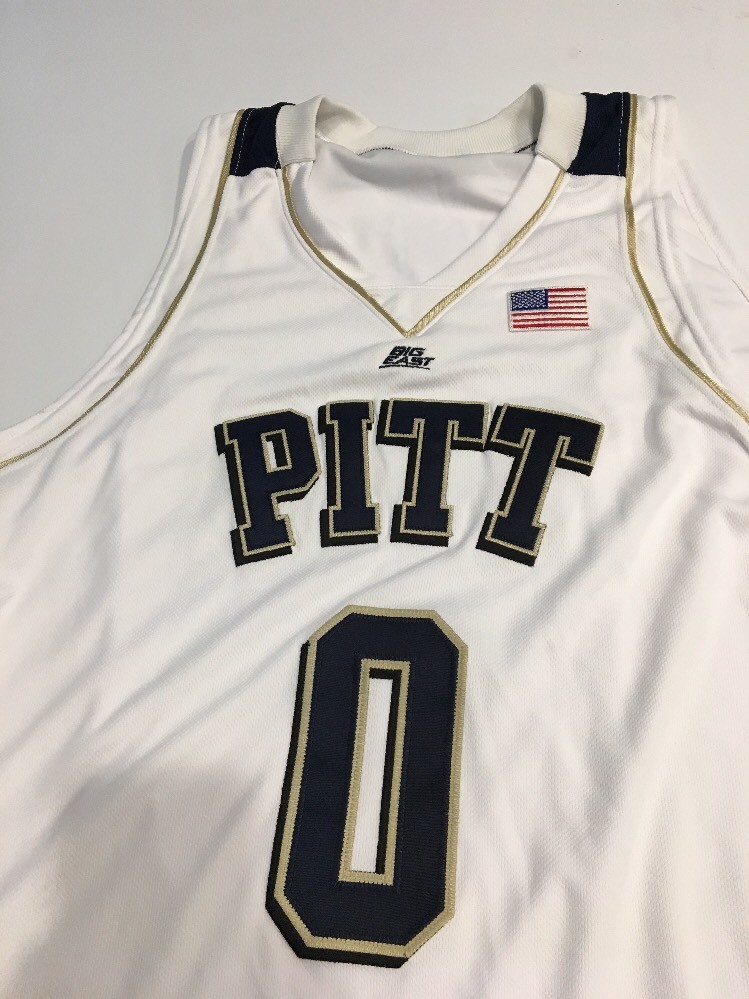 Game Worn Used Pittsburgh Panthers Pitt Basketball Jersey Size 52 0