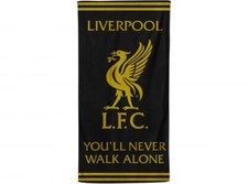 Image of Liverpool Black and Gold YNWA Towel - Brand New Official Merchandise