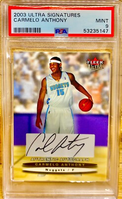 CARMELO ANTHONY 2003-04 Fleer Ultra Signatures AUTO ROOKIE RC /350 
