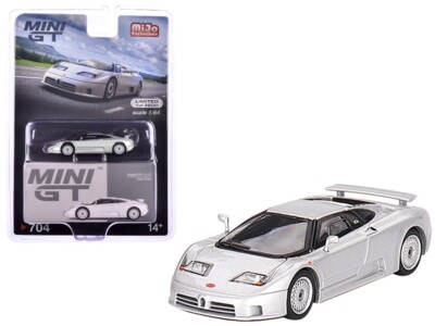 1/64 Mini GT Bugatti EB110 GT (Grigio Chiaro) Diecast Car MGT00704
